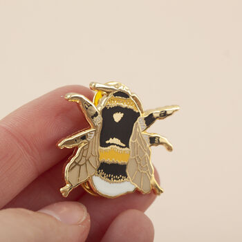 British Bee Enamel Pin Badge, 2 of 8