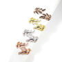 Adjustable Leaf Ring Rose Or Gold Plated 925 Silver, thumbnail 5 of 12