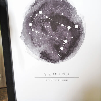 Personalised Horoscope And Star Sign Print, 2 of 12