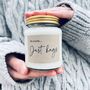 No Words … Just Hugs Handmade Scented Soy Candle, thumbnail 3 of 9