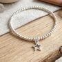 Good Luck Star Bracelet Exams Silver Plated Personalised, thumbnail 3 of 8