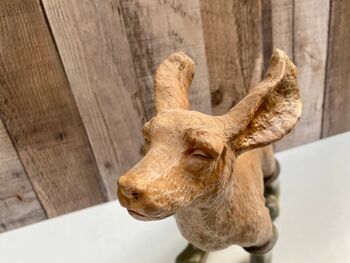 24cm Wind In The Face Dog In Boots Figurine Ornament Country Decor Dog Lover Gift, 5 of 7