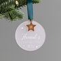 Acrylic Hanging Decoration With Gold Star Charm, thumbnail 2 of 2