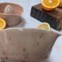 Handmade Ceramic Lemon Squeezer Pink Speckles, thumbnail 4 of 6