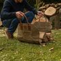 Waxed Canvas Craftwood Two In One Log Bag, thumbnail 4 of 5