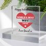 Personalised World’s Best Girlfriend/Wife Acrylic Block, thumbnail 4 of 4