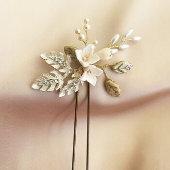 Gardenia Hair Pin, 2 of 4