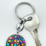 Disco Ball Keyring With Colourful Sparkles, thumbnail 3 of 9