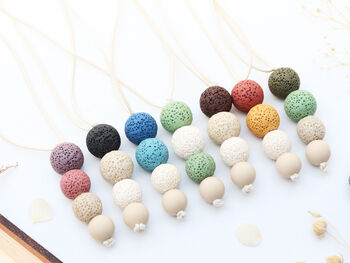 Car Lava Rock Oil Diffuser Car Air Freshener, 8 of 11