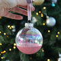 Personalised Glitter Glass Bauble, thumbnail 4 of 12