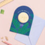 Over The Moon For You Greeting Card, thumbnail 1 of 6