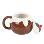 Christmas Pudding Shaped Mug, thumbnail 5 of 5