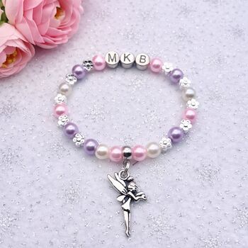 Personalised Princess Or Fairy Charm Bracelet Gift For Girls, 3 of 12