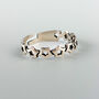 Sterling Silver Linking Stars Adjustable Ring, thumbnail 3 of 5