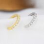 Minimalist Cz Ear Cuff In Sterling Silver, thumbnail 5 of 11