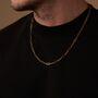 Gold Personalised Paper Clip Chain Necklace For Men And Women, thumbnail 1 of 10