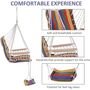 Hanging Rope Chair Hammock Padded Seat And Backrest, thumbnail 5 of 11