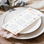 Whimsical Wildflower Menu Cards, thumbnail 4 of 5