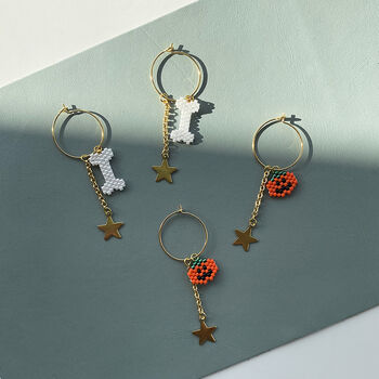 Handmade Halloween Bat / Ghost / Pumpkin Earrings, 9 of 12