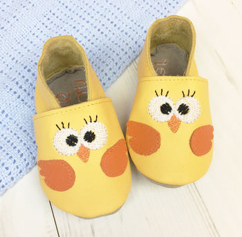 Personalised Chick Baby Shoes, 6 of 11