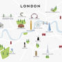 Map Of London Print, thumbnail 2 of 2