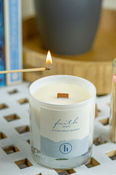 'Faith' A Fresh, Floral Scented Candle, 2 of 5