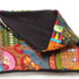 African Patchwork Organic Cotton Fleece Snood Scarf, thumbnail 5 of 9