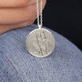 Personalised Oxidised Silver St Christopher Necklace, thumbnail 1 of 12