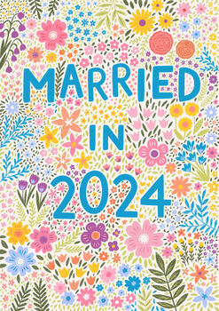 Floral Wedding Card, Married In 2024, 3 of 3