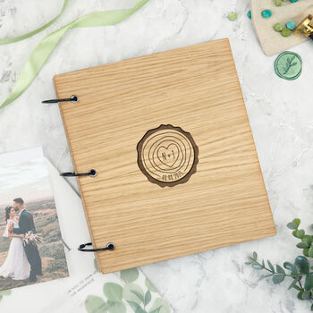 Personalised Tree Carving Scrapbook For Couples, 9 of 10