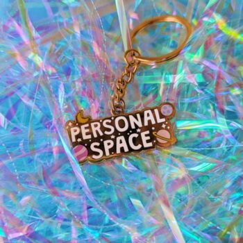 Personal Space Enamel Keyring, 3 of 5