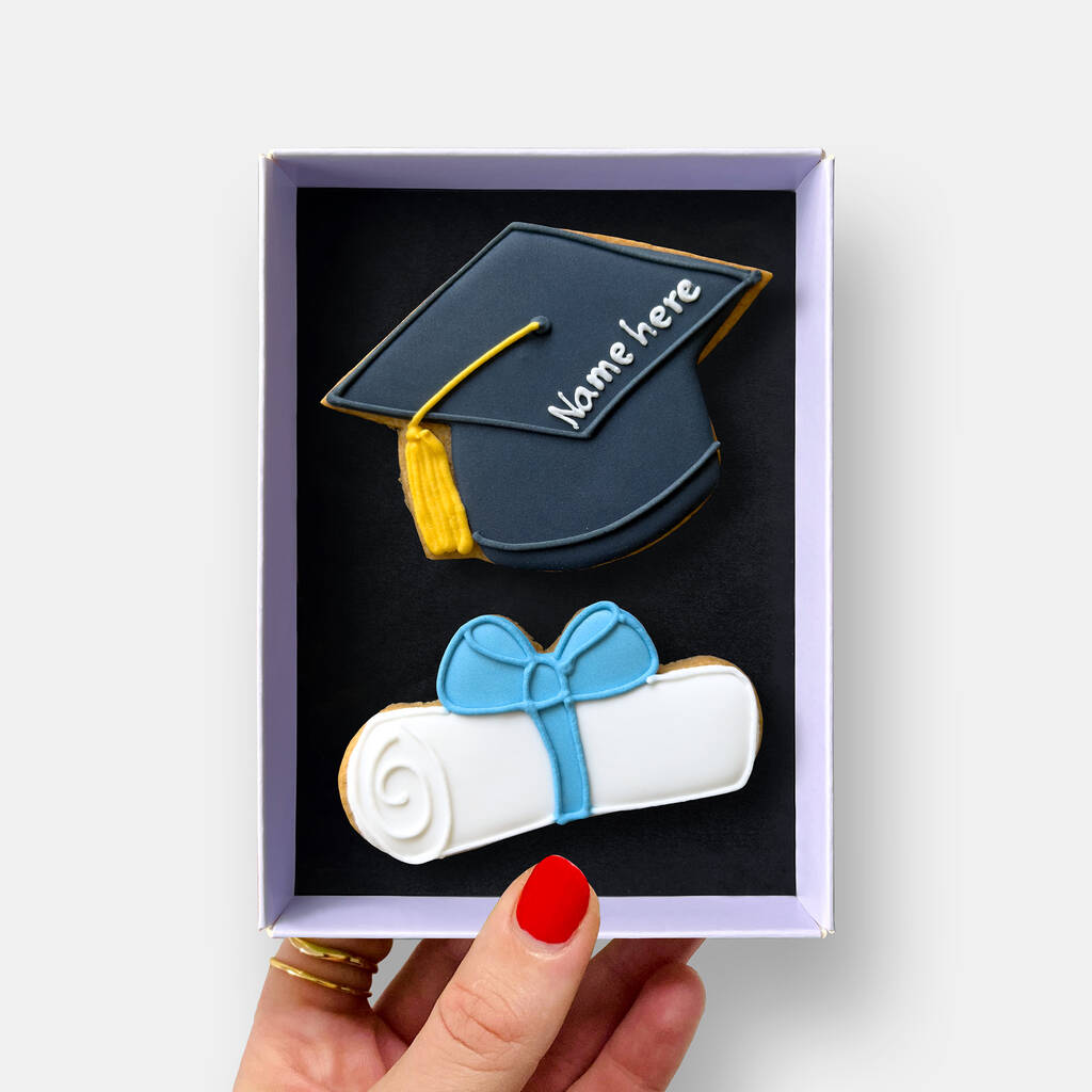 Personalised Graduation Letterbox Iced Cookies, 1 of 10