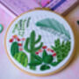 Glasshouse Cactus And Plants Embroidery Kit, thumbnail 5 of 6