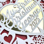 Personalised My First Christmas Papercut Card, thumbnail 2 of 3