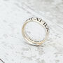 Men's Roman Numerals Personalised Silver Ring, thumbnail 7 of 10