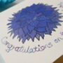 Personalised Dahlia Flower Embellished Card, thumbnail 7 of 7