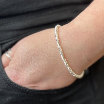 Sterling Silver Mini Rings Bracelet, 2 of 4