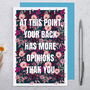 Funny Bad Back Birthday Card, Joke Greeting Card, thumbnail 1 of 3