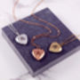 Personalised Heart Letter Locket Necklace, thumbnail 7 of 9