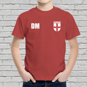 Personalised England Football Supporters Kids Tees, 2 of 4