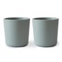 Scandi Children's Dinnerware Cup Set Of Two Sage, thumbnail 1 of 5