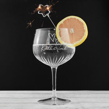 Personalised Crystal Icon Gin Goblet, 5 of 6