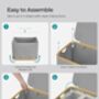 Laundry Basket Removable Mesh Liner Bamboo Handles, thumbnail 5 of 12