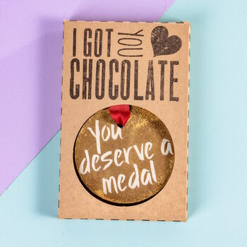 'You Deserve A Medal' Chocolate Medal, 4 of 10