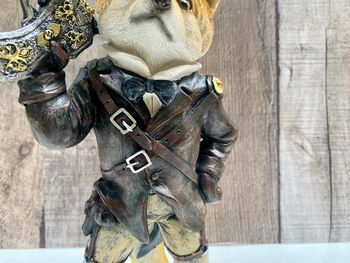28cm Steampunk Fox Ornament Retro Style Home Décor Figurine Gift, 6 of 8