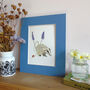 Badger And Muscari Giclee Fine Art Print, thumbnail 8 of 9