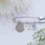 Aquamarine Bridal Charm Pin, thumbnail 7 of 8