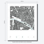 Map Print Of Paris Limtied Edition, thumbnail 4 of 5