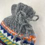 Fair Trade Eco Waste Wool Knit Hot Water Bottle Cover, thumbnail 6 of 6