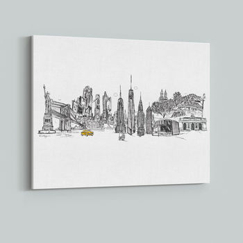 New York Skyline Cityscape Fine Art Print, 3 of 4